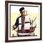 "Model Ship,"October 5, 1935-Gordon Grant-Framed Giclee Print