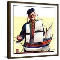 "Model Ship,"October 5, 1935-Gordon Grant-Framed Giclee Print