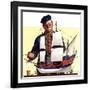 "Model Ship,"October 5, 1935-Gordon Grant-Framed Giclee Print