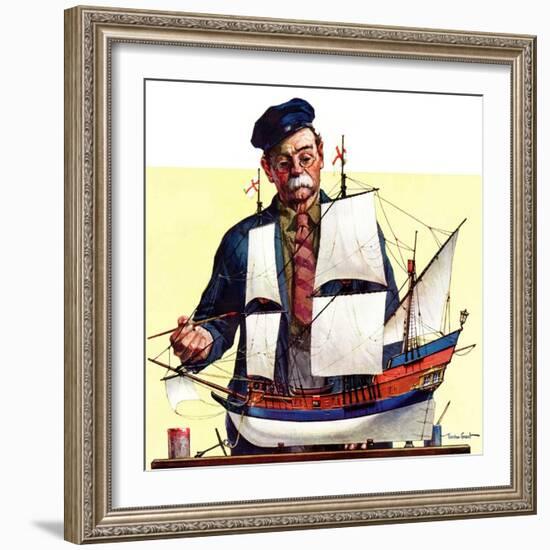 "Model Ship,"October 5, 1935-Gordon Grant-Framed Giclee Print