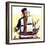 "Model Ship,"October 5, 1935-Gordon Grant-Framed Giclee Print