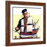 "Model Ship,"October 5, 1935-Gordon Grant-Framed Giclee Print