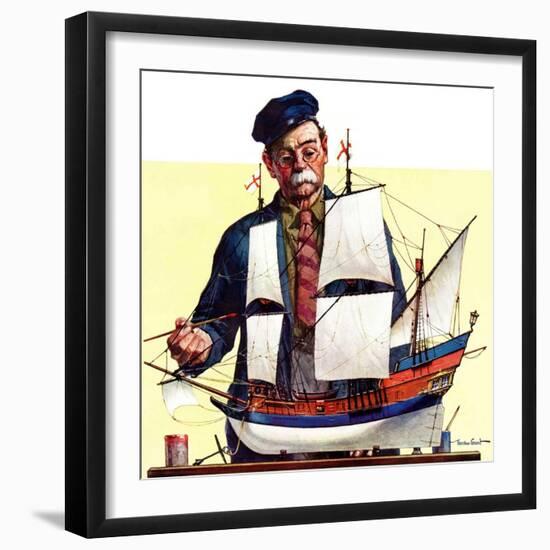 "Model Ship,"October 5, 1935-Gordon Grant-Framed Giclee Print