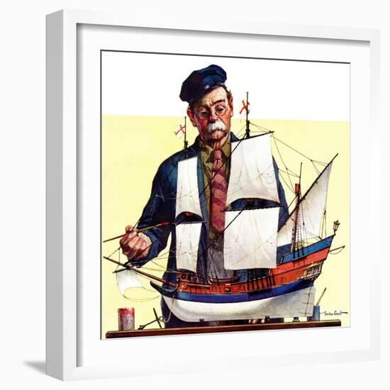 "Model Ship,"October 5, 1935-Gordon Grant-Framed Giclee Print