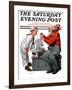 "Model Ship," Saturday Evening Post Cover, May 31, 1924-J.F. Kernan-Framed Giclee Print