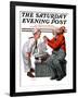 "Model Ship," Saturday Evening Post Cover, May 31, 1924-J.F. Kernan-Framed Giclee Print