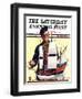 "Model Ship," Saturday Evening Post Cover, October 5, 1935-Gordon Grant-Framed Giclee Print