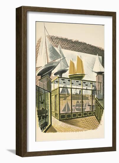 Model Ships and Trains-Eric Ravilious-Framed Giclee Print