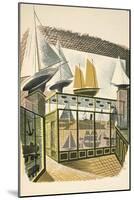 Model Ships and Trains-Eric Ravilious-Mounted Giclee Print