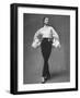 Model Showing Off Elegant White Organdy Shirt with Black Skirt by Lavin Castillo-Gordon Parks-Framed Photographic Print