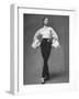 Model Showing Off Elegant White Organdy Shirt with Black Skirt by Lavin Castillo-Gordon Parks-Framed Photographic Print