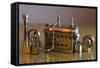 Model Steam Engine-paul fleet-Framed Stretched Canvas