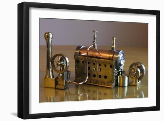 Model Steam Engine-paul fleet-Framed Art Print