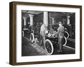 Model T Being Assembled in Ford Plant-null-Framed Photographic Print