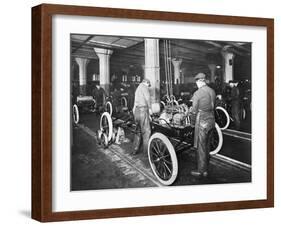 Model T Being Assembled in Ford Plant-null-Framed Photographic Print