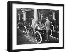 Model T Being Assembled in Ford Plant-null-Framed Photographic Print