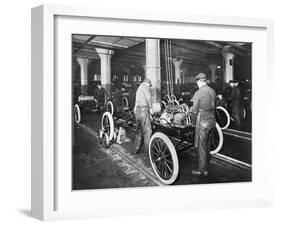 Model T Being Assembled in Ford Plant-null-Framed Photographic Print