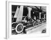 Model T Chassis in Highland Park Ford Plant-null-Framed Photographic Print