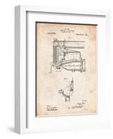 Model T Engine and Radiator Assembly-Cole Borders-Framed Art Print