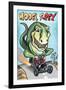 Model T-REX Dinosaur-Lantern Press-Framed Art Print