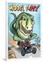 Model T-REX Dinosaur-Lantern Press-Framed Art Print