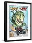 Model T-REX Dinosaur-Lantern Press-Framed Art Print