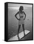 Model Tee Matthews Wearing Two Piece Bathing Suit by Jantzen-Alfred Eisenstaedt-Framed Stretched Canvas