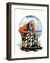 "Model Three Masted Ship,"September 17, 1927-J.F. Kernan-Framed Giclee Print