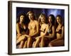 Model Tyra Banks and Other Victoria's Secret Models During Commercial Shoot-Marion Curtis-Framed Premium Photographic Print