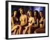 Model Tyra Banks and Other Victoria's Secret Models During Commercial Shoot-Marion Curtis-Framed Premium Photographic Print