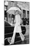 Model, Walking with an Umbrella by Givenchy-Kourken Pakchanian-Mounted Premium Giclee Print