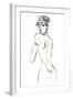 Model wearing a backless dress and a monocle-Neale Osborne-Framed Giclee Print