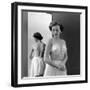 Model Wearing Adhesive Strapless Brassiere Designed by Charles L. Langs, New York, NY, May 1949-Nina Leen-Framed Photographic Print