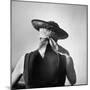 Model Wearing Bandanna Base under Straw Skimmer-Gordon Parks-Mounted Photographic Print