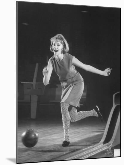 Model Wearing Bowling Costume by French Designer Nina Ricci-Yale Joel-Mounted Photographic Print