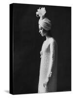 Model Wearing Costume from Collection of Famous Designers-Paul Schutzer-Stretched Canvas