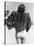 Model Wearing Fur Jacket over Bathing Suit During Walk on Miami's Beac-Alfred Eisenstaedt-Stretched Canvas