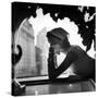 Model Wearing Nursemaid's Kerchief by Lilly Dache-Gordon Parks-Stretched Canvas