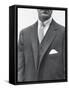 Model Wearing Proper Fashion Suit-Nat Farbman-Framed Stretched Canvas