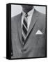 Model Wearing Proper Fashion Suit-Nat Farbman-Framed Stretched Canvas