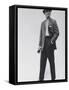 Model Wearing Proper Fashion Suits-Nat Farbman-Framed Stretched Canvas