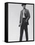 Model Wearing Proper Fashion Suits-Nat Farbman-Framed Stretched Canvas