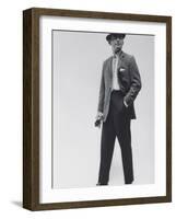 Model Wearing Proper Fashion Suits-Nat Farbman-Framed Photographic Print