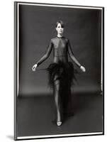 Model Wearing See Through Dress Designed by Yves St. Laurent, at New York City Fashion Show-Bill Ray-Mounted Photographic Print