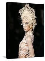 Model Wears a Creation by French Fashion Designer Jean-Paul Gaultier-null-Stretched Canvas