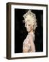 Model Wears a Creation by French Fashion Designer Jean-Paul Gaultier-null-Framed Photographic Print