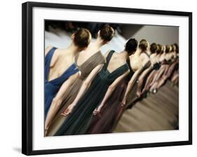 Model Wears Creations by Lebanese Fashion Designer Elie Saab-null-Framed Photographic Print