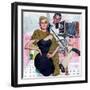 Model Wife  - Saturday Evening Post "Leading Ladies", August 13, 1955 pg.20-Joe deMers-Framed Premium Giclee Print