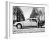 Model with a 1957 Citroën Id 19, C1957-null-Framed Photographic Print