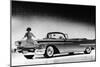 Model with a Cadillac Car, 1958-null-Mounted Photographic Print